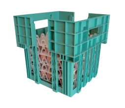 Egg transport box green